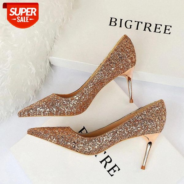 new women pumps wedding shoes women bride high heels shoes pointed toe sequin party heel female #hz5c
new women pumps wedding shoes women bride high heels shoes pointed toe sequin party heel female #hz5c