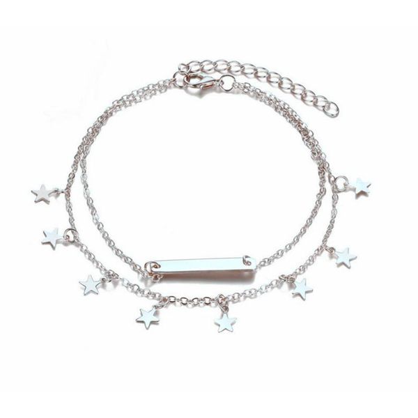 anklets fashion women anklet foot chain star pendant decoration accessories double layer simple ladies gift accesorios mujer, Red;blue
anklets fashion women anklet foot chain star pendant decoration accessories double layer simple ladies gift accesorios mujer, Red;blue