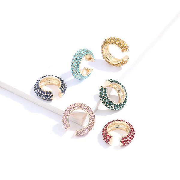 hoop & huggie bohemian stackable c shaped rainbow cubic zirconia ear cuff clips studs non pierced earrings fashion jewelry, Golden;silver
hoop & huggie bohemian stackable c shaped rainbow cubic zirconia ear cuff clips studs non pierced earrings fashion jewelry, Golden;silver