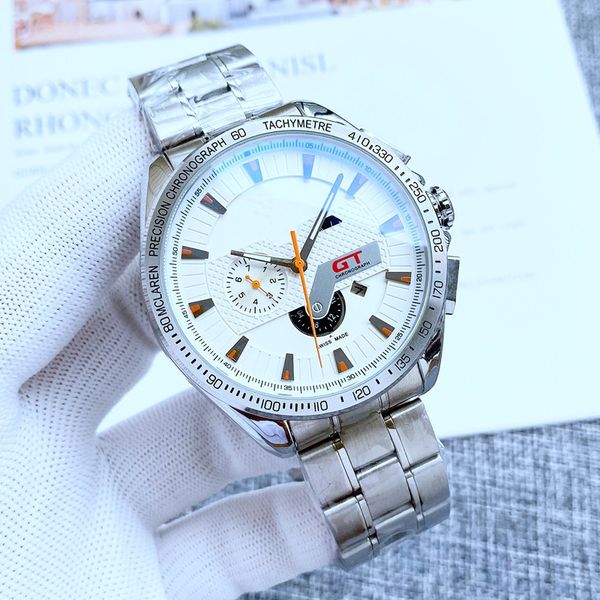2021 new luxury mens watches four stitches 46mm size automatic mechanical watch designer brand steel and leather strap fashion gift style gt, Slivery;brown
2021 new luxury mens watches four stitches 46mm size automatic mechanical watch designer brand steel and leather strap fashion gift style gt, Slivery;brown