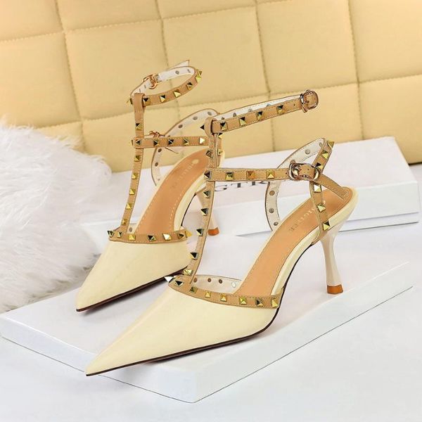 sandals 2021 women 7.5cm high heels rivets studded lady sandles stiletto gladiator pumps stripper summer plus size party shoes, Black
sandals 2021 women 7.5cm high heels rivets studded lady sandles stiletto gladiator pumps stripper summer plus size party shoes, Black