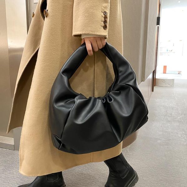 goin totes solid color pleated tote armpit bag 2021 high-quality soft pu leather women's designer handbag high capacity shoulder bags
goin totes solid color pleated tote armpit bag 2021 high-quality soft pu leather women's designer handbag high capacity shoulder bags