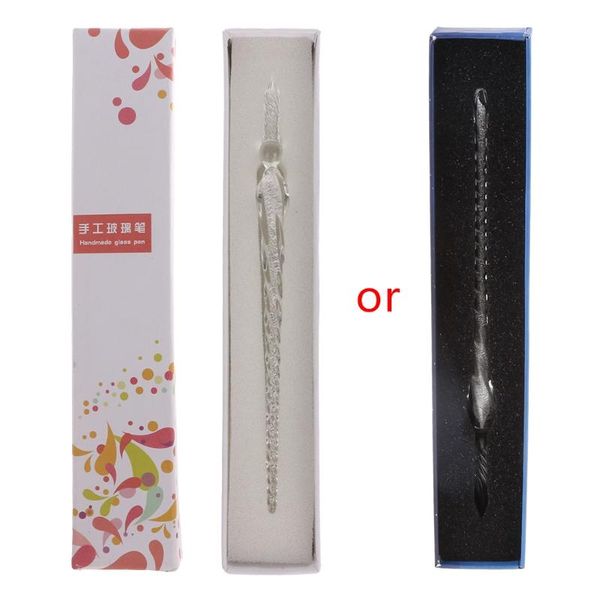 vintage handmade glass dip signature ink fountain pen writing tool offices school stationery with gift box q1jc
vintage handmade glass dip signature ink fountain pen writing tool offices school stationery with gift box q1jc