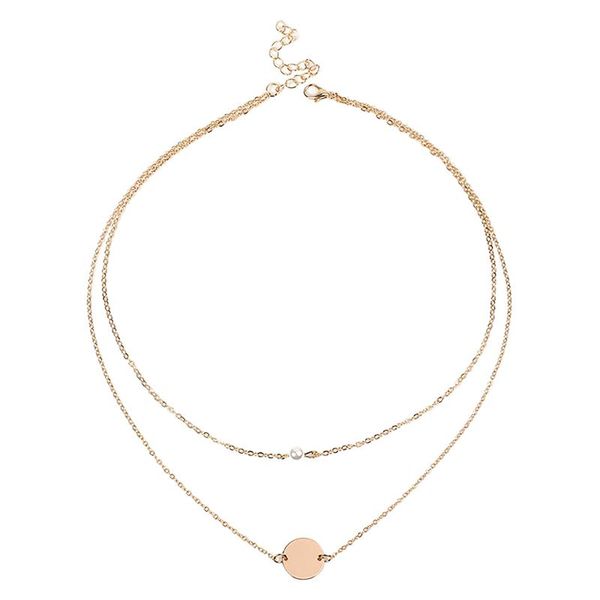 chokers design women fashionable and beautiful metal necklace with double-layer pearl disc women's jewelry accessories, Golden;silver
chokers design women fashionable and beautiful metal necklace with double-layer pearl disc women's jewelry accessories, Golden;silver
