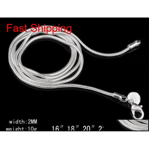 2mm 925 sterling silver snake chain necklace 16 18 20 22 24 inch chains designer necklace jewelry wholesa jllhyx otsweet
2mm 925 sterling silver snake chain necklace 16 18 20 22 24 inch chains designer necklace jewelry wholesa jllhyx otsweet