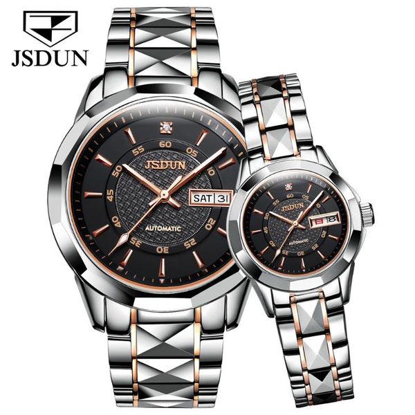 wristwatches jsdun 2021 brand couple automatic mechanical watch men's luxury waterproof stainless steel fashion simple female, Slivery;brown
wristwatches jsdun 2021 brand couple automatic mechanical watch men's luxury waterproof stainless steel fashion simple female, Slivery;brown