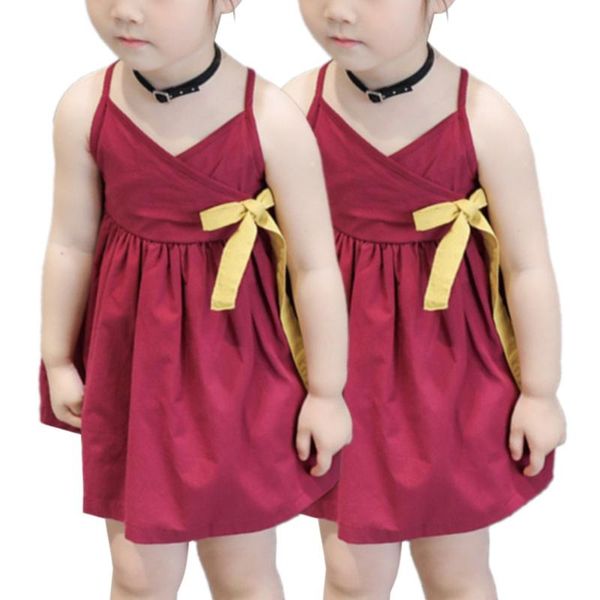 girl's dresses children's clothing girls sling strap dress bowknot sleeveless cotton blend plain loose fashion, Red;yellow
girl's dresses children's clothing girls sling strap dress bowknot sleeveless cotton blend plain loose fashion, Red;yellow