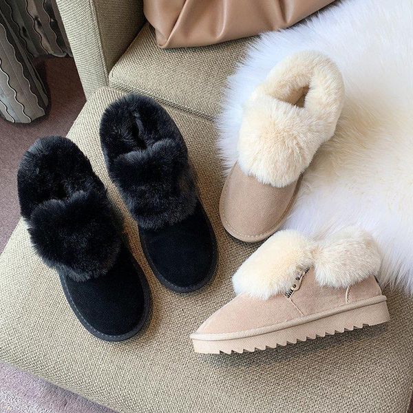 boots brand winter snow women's fur zipper beige 2022 flat shoes women short tube warm and velvet thick cotton, Black
boots brand winter snow women's fur zipper beige 2022 flat shoes women short tube warm and velvet thick cotton, Black
