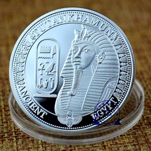 non magnetic crafts egyptian pharaoh stone lions face pyramid silver plated commemorative coin
non magnetic crafts egyptian pharaoh stone lions face pyramid silver plated commemorative coin