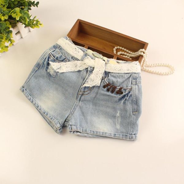 baby girls denim shorts girls summer denim jeans kid's short pants lace belt shorts european and american style jeans, Black
baby girls denim shorts girls summer denim jeans kid's short pants lace belt shorts european and american style jeans, Black