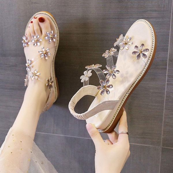 sandals crystal flower 2021 summer women fairy wedge fashion thick bottom roman seaside vacation beach shoes, Black
sandals crystal flower 2021 summer women fairy wedge fashion thick bottom roman seaside vacation beach shoes, Black