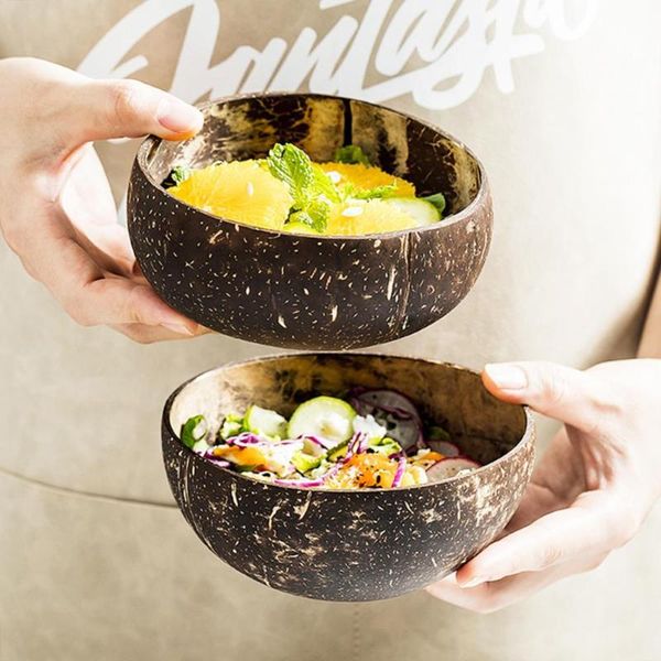 bowls 2pcs coconut shell bowl soup salad noodles rice fruit dish container handicraft kitchen accessories tableware
bowls 2pcs coconut shell bowl soup salad noodles rice fruit dish container handicraft kitchen accessories tableware