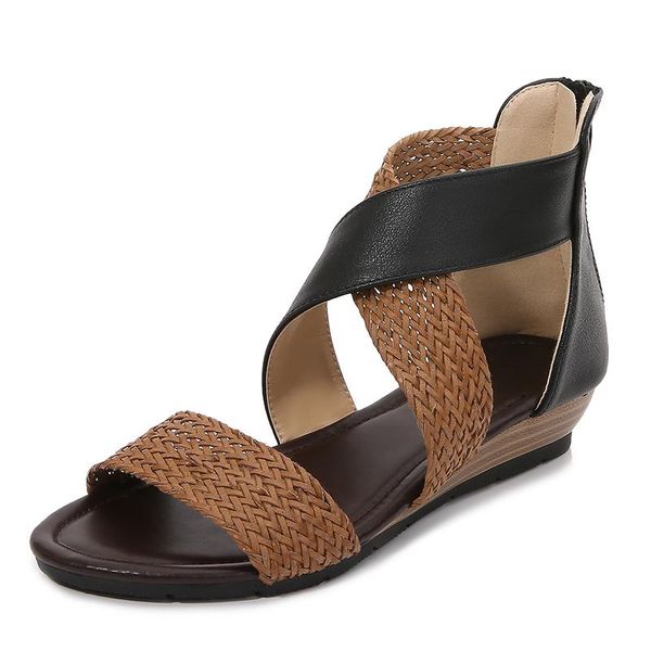 sandals 2021 bohemia pu leather thick heel shoes women's size 43 retro roman wedge 4cm high-top, Black
sandals 2021 bohemia pu leather thick heel shoes women's size 43 retro roman wedge 4cm high-top, Black