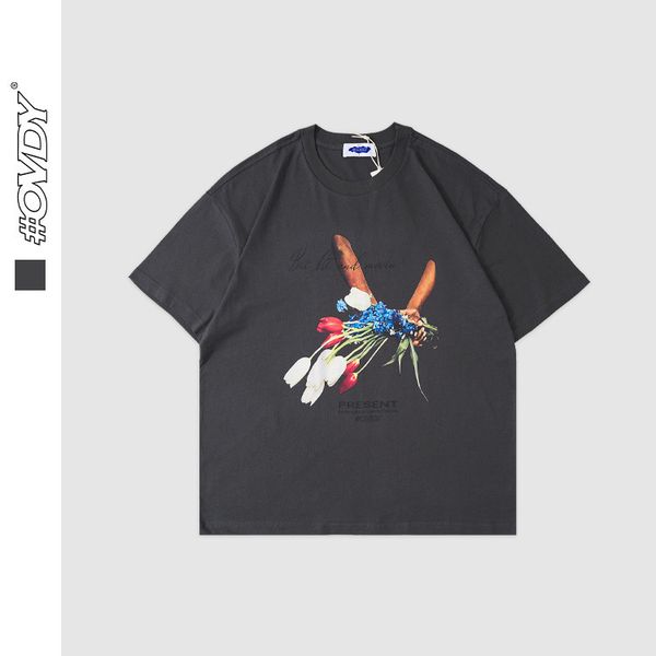 wxwovdy men's 2021 spring and summer new personality fun street trend tulip bouquet printing loose short sve t-shirt, White;black
wxwovdy men's 2021 spring and summer new personality fun street trend tulip bouquet printing loose short sve t-shirt, White;black