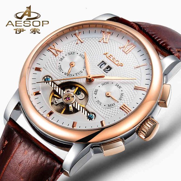 aesop brand fashion mannen horloge automatische mechanische s gouden mannelijke klok relogio masculino9001, Slivery;brown
aesop brand fashion mannen horloge automatische mechanische s gouden mannelijke klok relogio masculino9001, Slivery;brown
