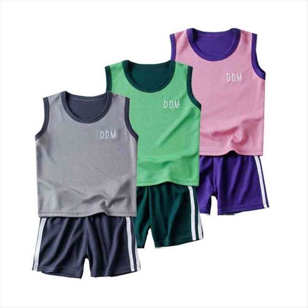 childrens set solid color sport style kids boys girls tracksuit boy suit clothing sleeveless vest t shirt shorts outfits, Blue
childrens set solid color sport style kids boys girls tracksuit boy suit clothing sleeveless vest t shirt shorts outfits, Blue