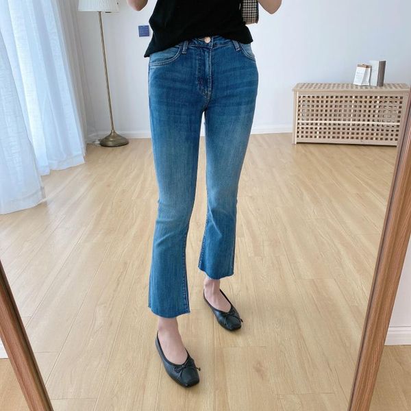 women's pants & capris 2021 women spring and summer soft stretch washable small flared bootcut jeans, Black;white
women's pants & capris 2021 women spring and summer soft stretch washable small flared bootcut jeans, Black;white