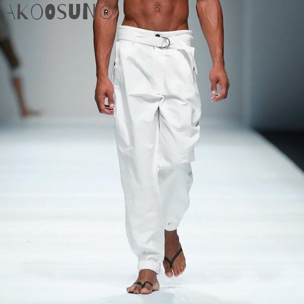 men's pants men white big-name design casual summer small feet straight trousers loose thin large size costumes tide k021, Black
men's pants men white big-name design casual summer small feet straight trousers loose thin large size costumes tide k021, Black