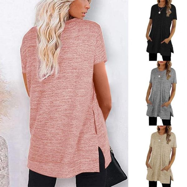 women's blouses & shirts 2021 women t-shirt solid color pockets autumn round neck short sleeve blouse for dating, White
women's blouses & shirts 2021 women t-shirt solid color pockets autumn round neck short sleeve blouse for dating, White