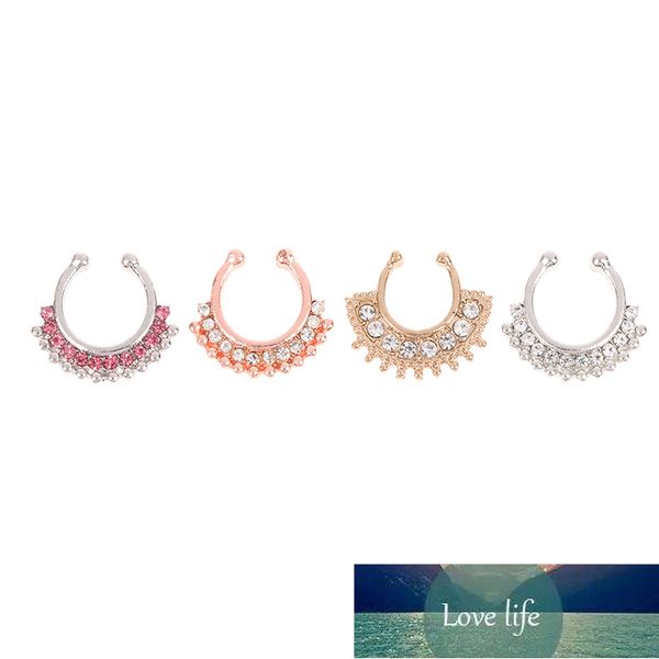fake piercing ring indian septum clicker nose rings rhinestone crystal hoops helix piercing ear cartilage goth body jewelry, Silver
fake piercing ring indian septum clicker nose rings rhinestone crystal hoops helix piercing ear cartilage goth body jewelry, Silver