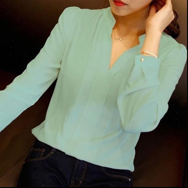 spring autumn white blouses office shirts women v neck long sleeve chiffon blouse female ladies work wear 3 colors
spring autumn white blouses office shirts women v neck long sleeve chiffon blouse female ladies work wear 3 colors