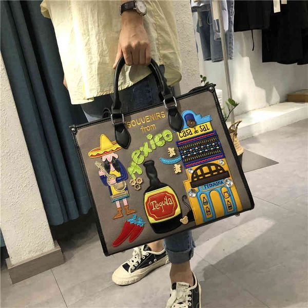 bag holderletife women's 2021 new mexico theme embroidery fashion personalized large capacity canvas portable shoulder baghandbag hook
bag holderletife women's 2021 new mexico theme embroidery fashion personalized large capacity canvas portable shoulder baghandbag hook