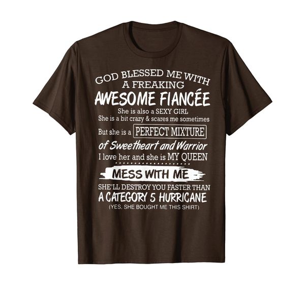 God blessed me with a freaking awesome fiancee she is also a T-Shirt, Mainly pictures
God blessed me with a freaking awesome fiancee she is also a T-Shirt, Mainly pictures