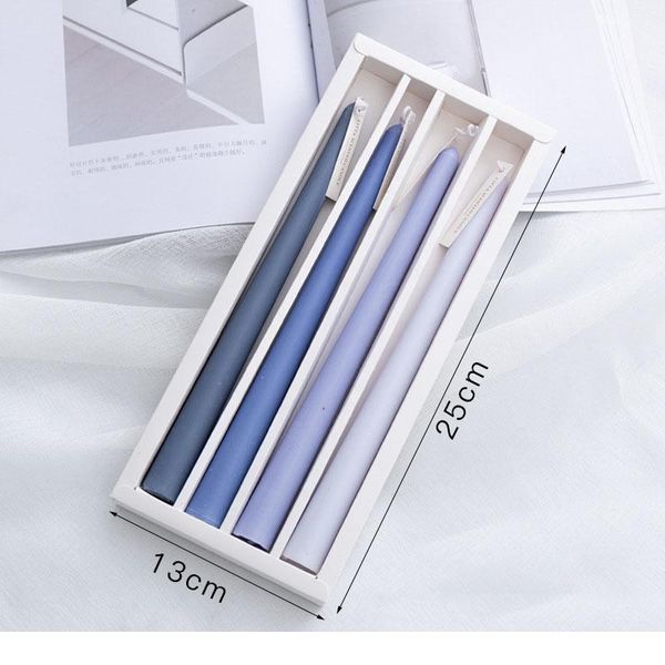 tronzo 25*2.2cm long pole candle soy wax scented candle home perfume geometric shape wedding birthday party decoratio qyljpj
