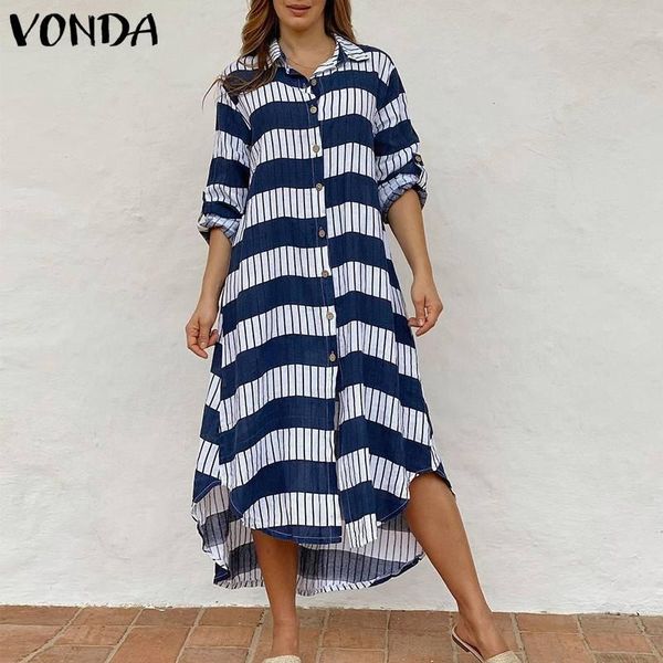 casual dresses s-5xl women sundress 2021 vonda long sleeve maxi vintage striped lapel collar shirts dress plus size vestido, Black;gray
casual dresses s-5xl women sundress 2021 vonda long sleeve maxi vintage striped lapel collar shirts dress plus size vestido, Black;gray