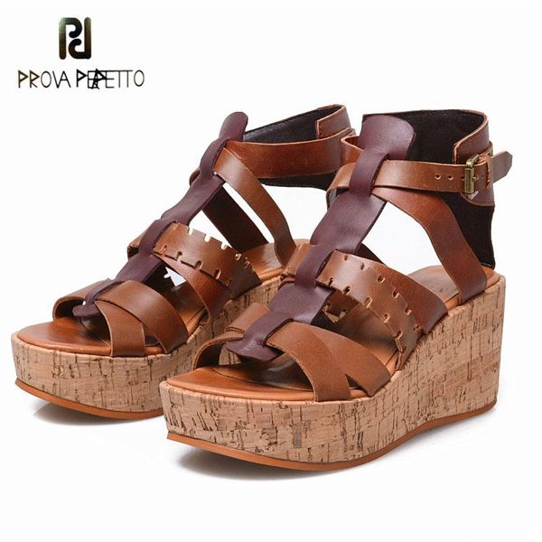 dress shoes prova perfetto genuine leather mixed color flat platform wedge heel summer for women sandals hollow open toe rome, Black
dress shoes prova perfetto genuine leather mixed color flat platform wedge heel summer for women sandals hollow open toe rome, Black