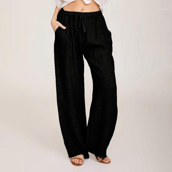 women's pants & capris comfort cotton linen wide leg women korean fashion high waist loose toursers plus size pockets pantalon femme cl, Black;white
women's pants & capris comfort cotton linen wide leg women korean fashion high waist loose toursers plus size pockets pantalon femme cl, Black;white