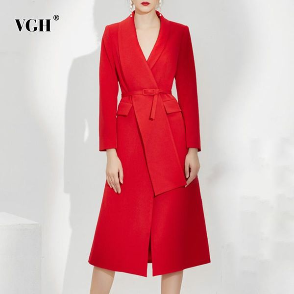 casual dresses vgh temperament red dress for women v neck long sleeve high waist sashes slim asymmetrical midi females 2021 fashion, Black;gray
casual dresses vgh temperament red dress for women v neck long sleeve high waist sashes slim asymmetrical midi females 2021 fashion, Black;gray