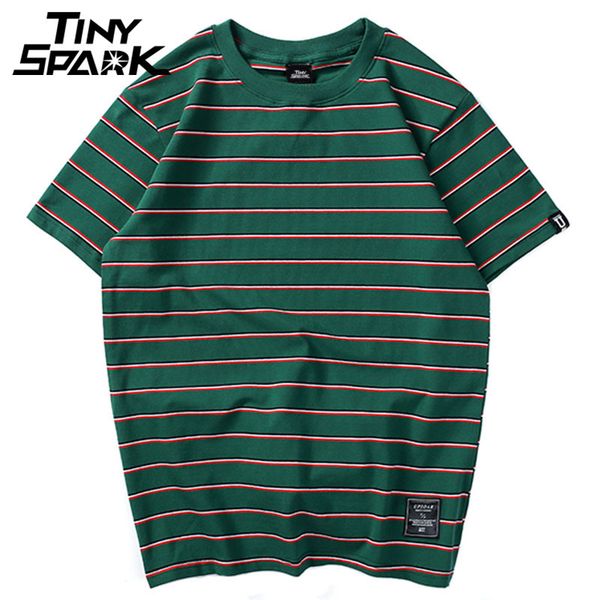 harajuku stripe t shirt men casual t-shirt short sleeve summer hip hop tshirt streetwear casual tees black white green 210225, White;black
harajuku stripe t shirt men casual t-shirt short sleeve summer hip hop tshirt streetwear casual tees black white green 210225, White;black