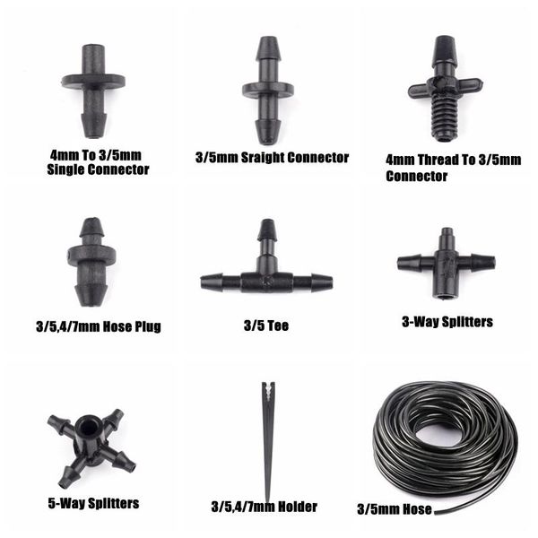 watering equipments 50pcs 8kinds 3/5mm garden hose connectors micro drip irrigation system water tee pipe splitters plug
watering equipments 50pcs 8kinds 3/5mm garden hose connectors micro drip irrigation system water tee pipe splitters plug