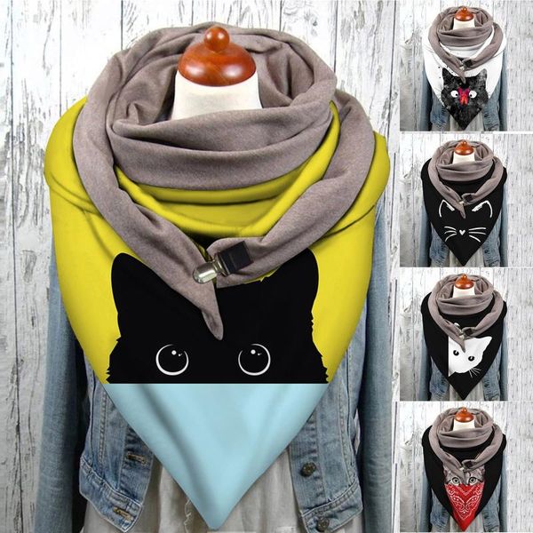 harajuku cat prints double-layer buckle scarf women men fashion windproof warm long scarves button wraps shawl foulard winter, Blue;gray
harajuku cat prints double-layer buckle scarf women men fashion windproof warm long scarves button wraps shawl foulard winter, Blue;gray