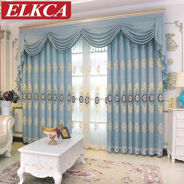 curtain & drapes luxury european embroidered blue curtains for bedroom modern tulle living room sheer kitchen
curtain & drapes luxury european embroidered blue curtains for bedroom modern tulle living room sheer kitchen