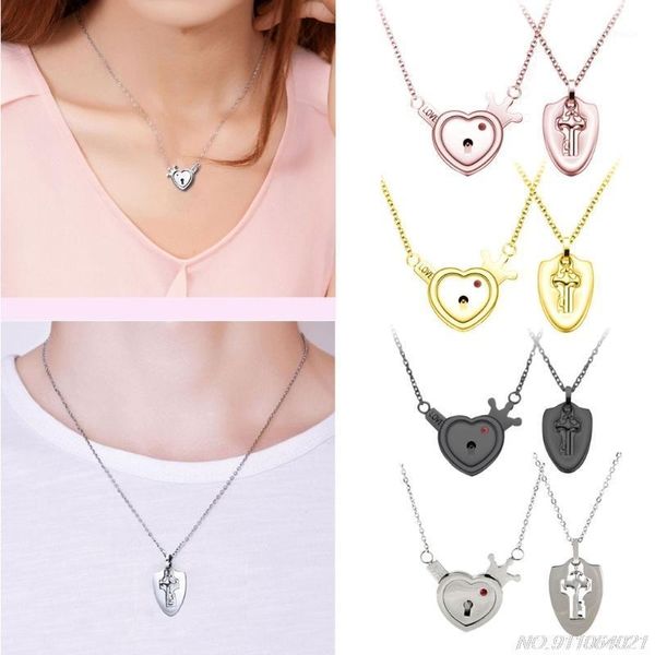 earrings & necklace 2pcs valentine's day lovers stainless steel lock key heart puzzle pendant kit love matching jewelry gift j6 21 drop, Silver
earrings & necklace 2pcs valentine's day lovers stainless steel lock key heart puzzle pendant kit love matching jewelry gift j6 21 drop, Silver