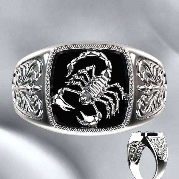 cluster rings retro gothic punk scorpio ring for men silver color big wedding band fashion jewelry male accessories party gifts, Golden;silver
cluster rings retro gothic punk scorpio ring for men silver color big wedding band fashion jewelry male accessories party gifts, Golden;silver