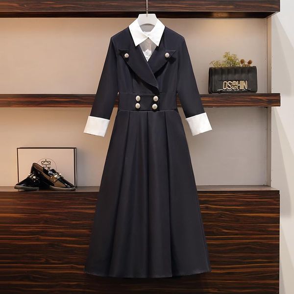 casual dresses fashion office lady vestidos de festa elegant robe femme high waist dress female clothes for women, Black;gray
casual dresses fashion office lady vestidos de festa elegant robe femme high waist dress female clothes for women, Black;gray