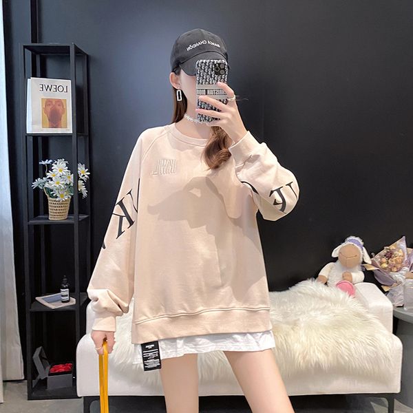 sweater loose bf lazy wind sweater women's round neck plush thickened fake two pieces of 2021 autumn and winter large wear, Blue;black
sweater loose bf lazy wind sweater women's round neck plush thickened fake two pieces of 2021 autumn and winter large wear, Blue;black