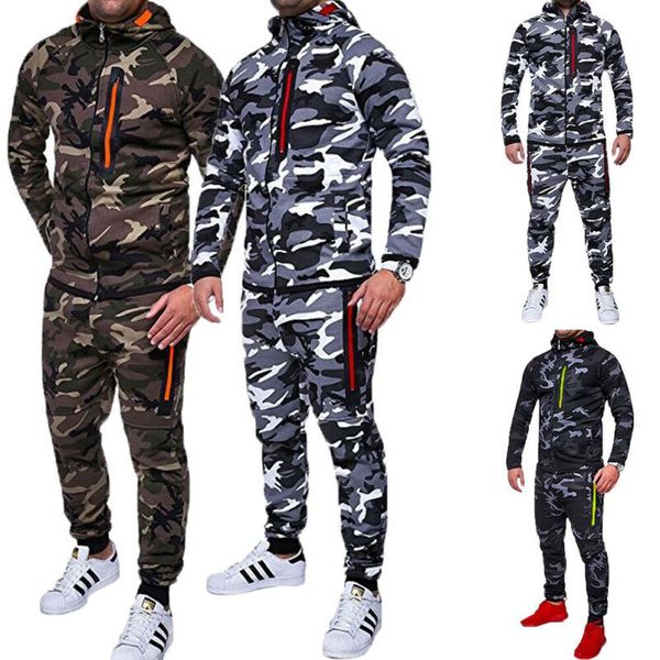 men's tracksuits autumn men tracksuit jogger sport sets male bottomt sweat suit high waist trousers hoodie coat camouflage print, Gray
men's tracksuits autumn men tracksuit jogger sport sets male bottomt sweat suit high waist trousers hoodie coat camouflage print, Gray