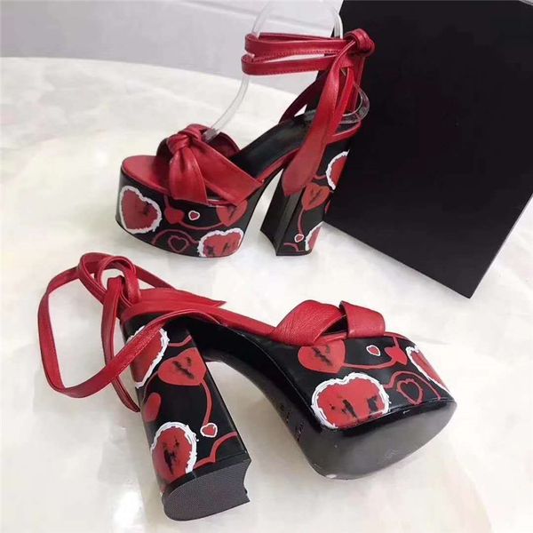 designer luxury sandals ladies bianca candy love platform wedges ankle strap sandals heel sandal slippers with box, Black
designer luxury sandals ladies bianca candy love platform wedges ankle strap sandals heel sandal slippers with box, Black