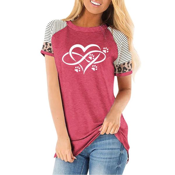 women's t-shirt heart printed t shirt for women short sleeve o-neck ladies camisetas loose plus size striped leopard koszulka damska, White
women's t-shirt heart printed t shirt for women short sleeve o-neck ladies camisetas loose plus size striped leopard koszulka damska, White