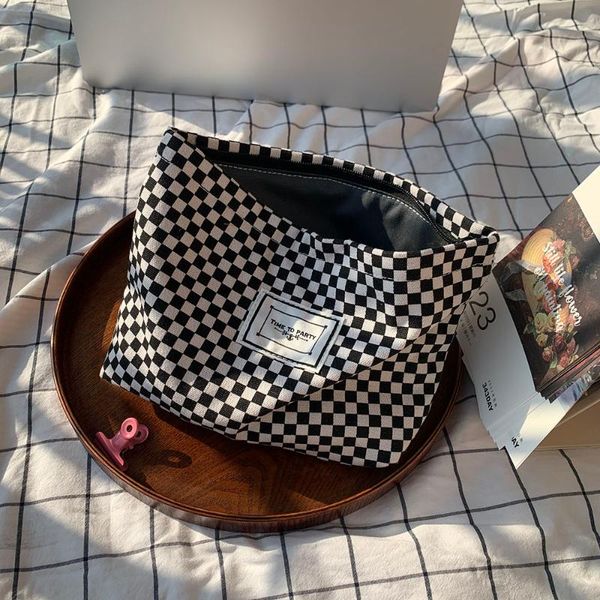 cosmetic bags & cases cow pattern makeup bag large women pouch necesserie organizer beauty case girl plaid make up storage
cosmetic bags & cases cow pattern makeup bag large women pouch necesserie organizer beauty case girl plaid make up storage