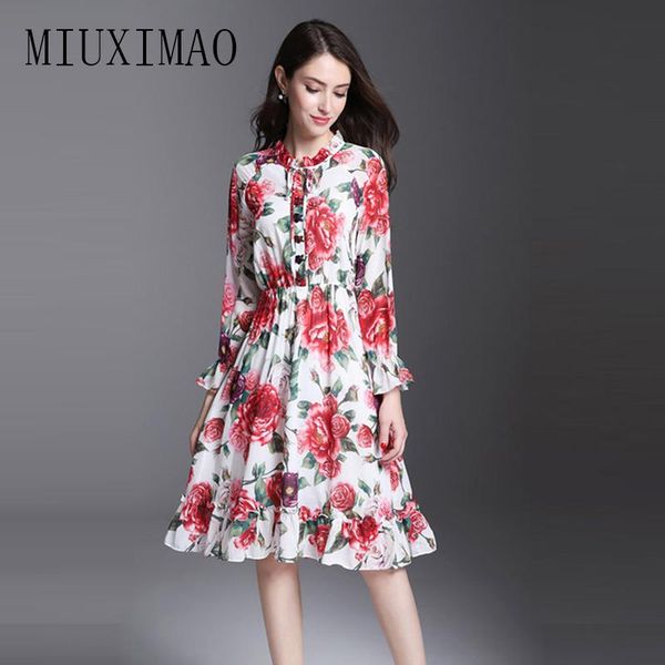 casual dresses europe style 2021 spring & summer est a-line stand full sleeve floral printed ruffles elegant knee-length dress women, Black;gray
casual dresses europe style 2021 spring & summer est a-line stand full sleeve floral printed ruffles elegant knee-length dress women, Black;gray