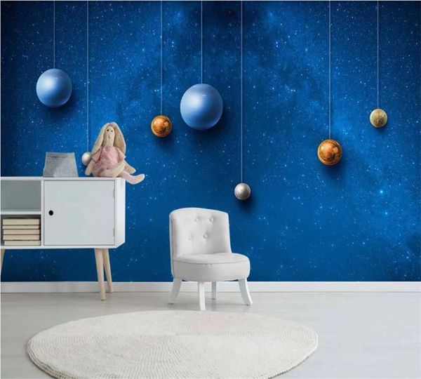 custom wallpaper 3d p wallpaper space universe children's room background wall painting wall covering
custom wallpaper 3d p wallpaper space universe children's room background wall painting wall covering