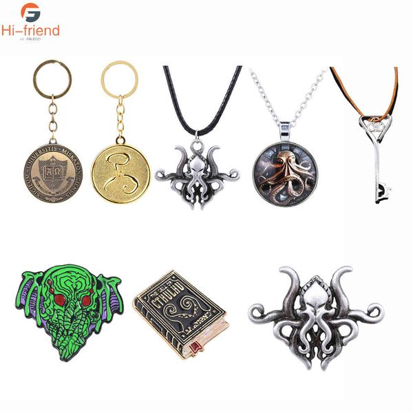 10pcs lovecraft mythos badge brooch necronomicon call cthulhu lapel through gates of the key men pin g, Gray
10pcs lovecraft mythos badge brooch necronomicon call cthulhu lapel through gates of the key men pin g, Gray