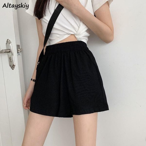 women's shorts women elastic waist fashion pockets casual solid breathable ulzzang chic trendy loose students stylish classy all-match, White;black
women's shorts women elastic waist fashion pockets casual solid breathable ulzzang chic trendy loose students stylish classy all-match, White;black