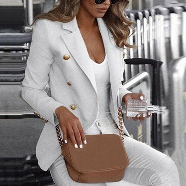 women's jackets plus size long sleeve ladies women 2021 autumn female suit jacket button work coat top, Black;brown
women's jackets plus size long sleeve ladies women 2021 autumn female suit jacket button work coat top, Black;brown