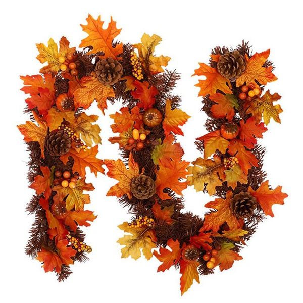 autumn garland artificial berry pine cones fall rattan home door wall hanging garland decorations
autumn garland artificial berry pine cones fall rattan home door wall hanging garland decorations